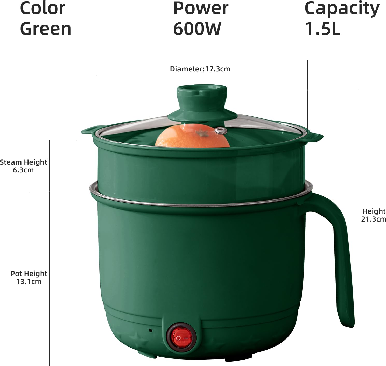 Zelax Portable Multi-Function Electric Cooker – Cook Anywhere, Anytime